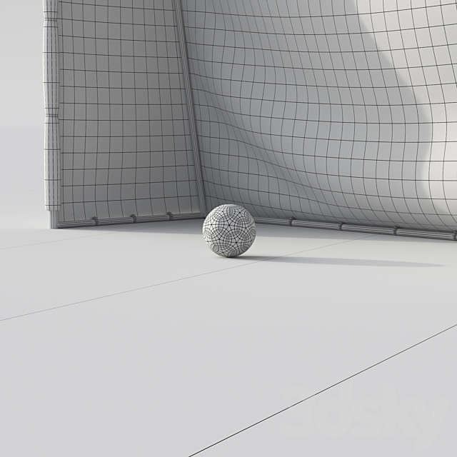 Mini-soccer goal 3DS Max Model - thumbnail 3