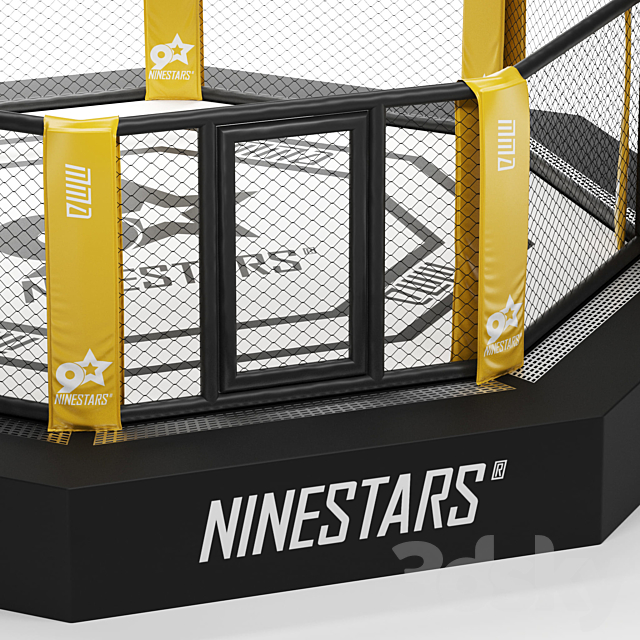 MMA arena octagon 3DS Max Model - thumbnail 2