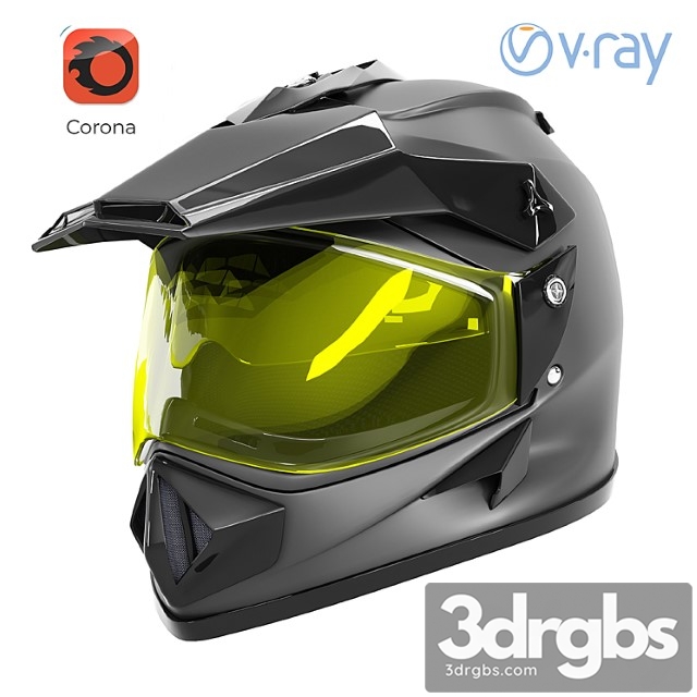 Off Road Helmet 3dsmax Download - thumbnail 1