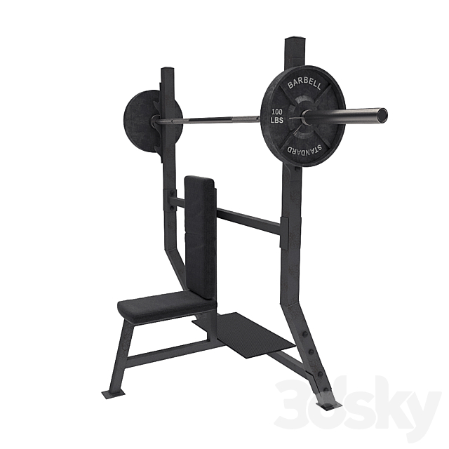 Old school GYM 3DS Max Model - thumbnail 2