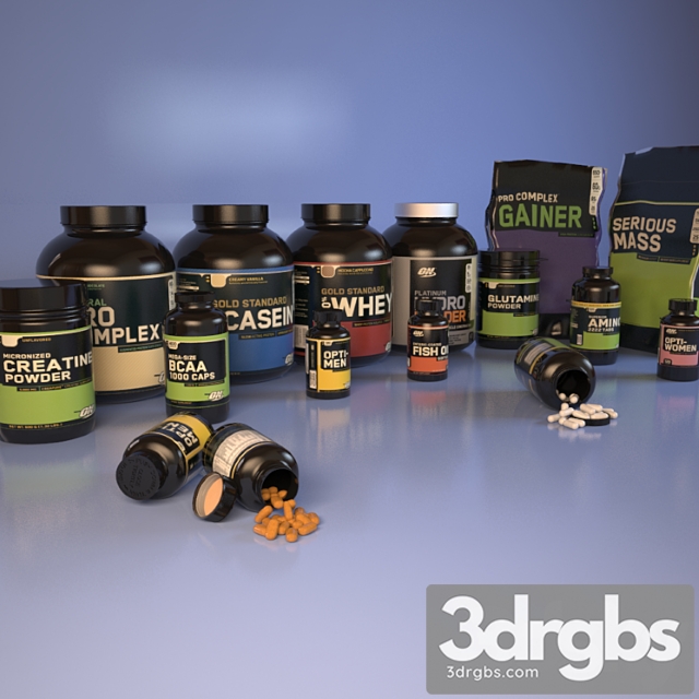 Optimum nutrition (sports nutrition) 3dsmax Download - thumbnail 1