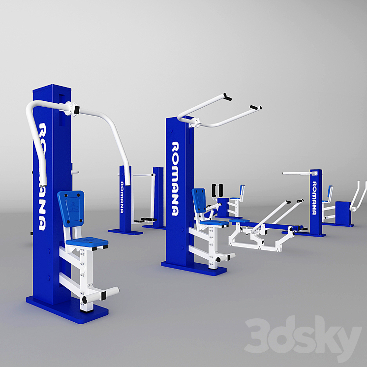 Outdoor Fitness 3DS Max - thumbnail 1