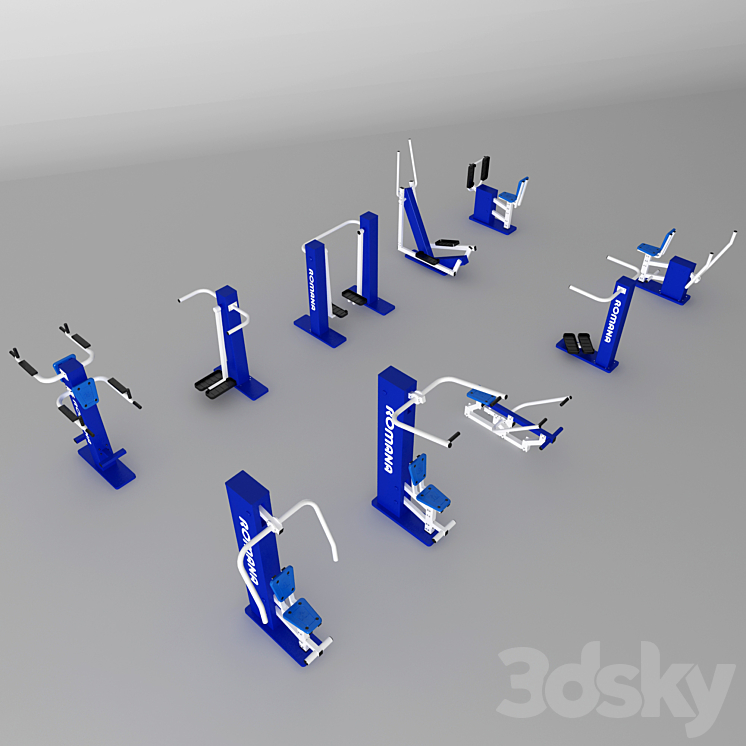 Outdoor Fitness 3DS Max - thumbnail 2