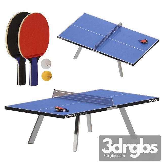 Outdoor Ping Pong Table Tennis 3dsmax Download - thumbnail 1