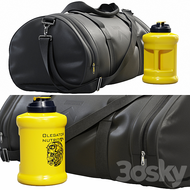 Outshock Combat Sports Bag 3DSMax File - thumbnail 2