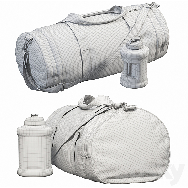 Outshock Combat Sports Bag 3DSMax File - thumbnail 3