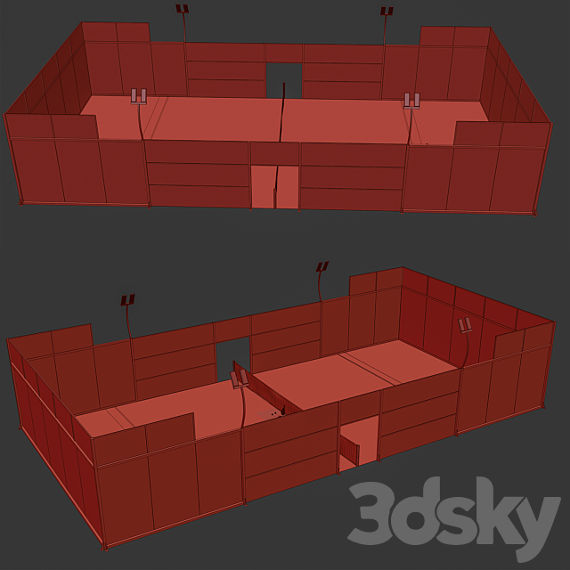 Padel 3dsMax Model - thumbnail 4