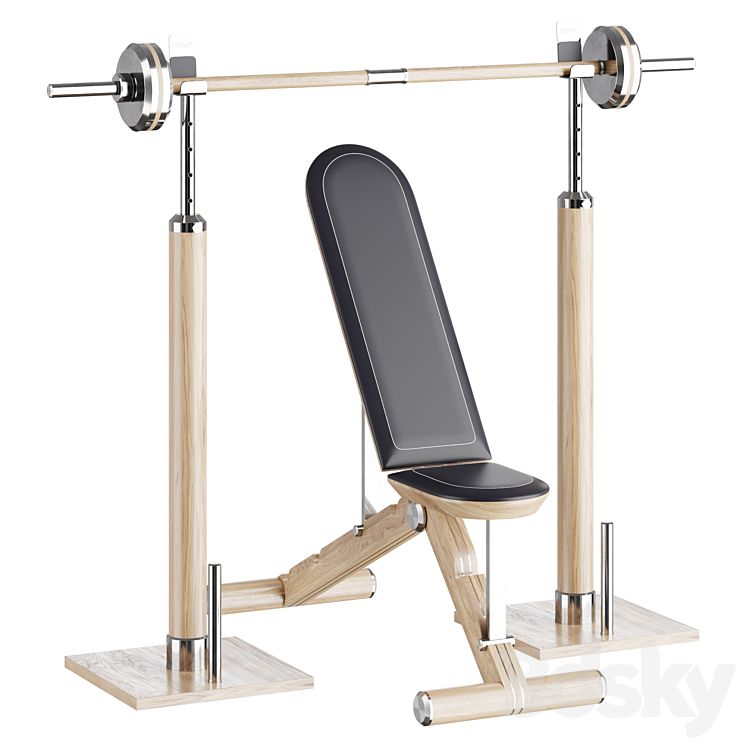 PENT. luxury fitness equipment 3DS Max Model - thumbnail 1