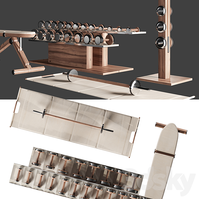 PENT. luxury fitness equipment 3DSMax File - thumbnail 3