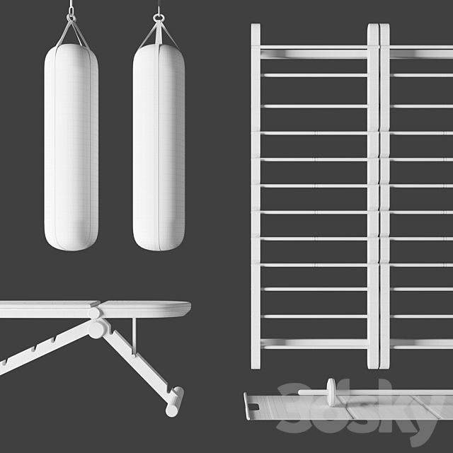 PENT. luxury fitness equipment 3DSMax File - thumbnail 4