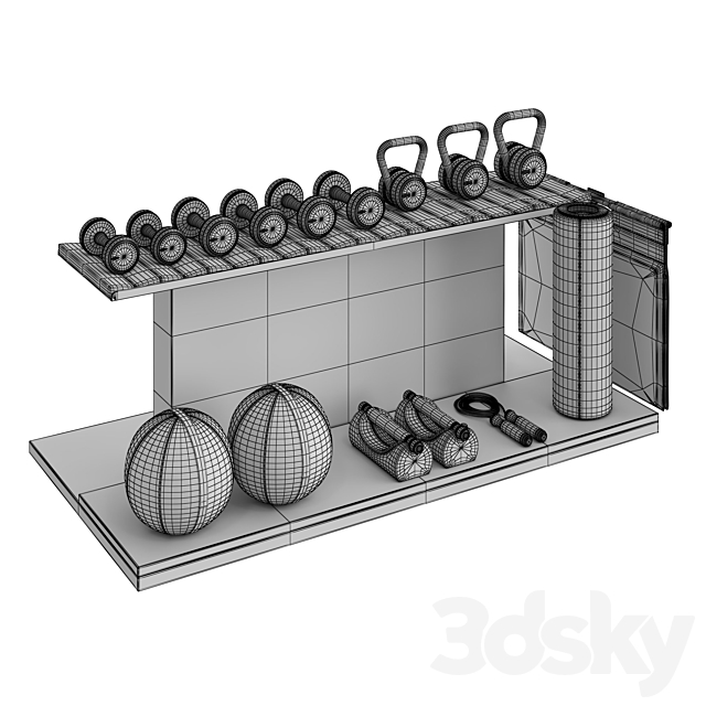 PENT luxury fitness equipment part 2 3DS Max Model - thumbnail 5