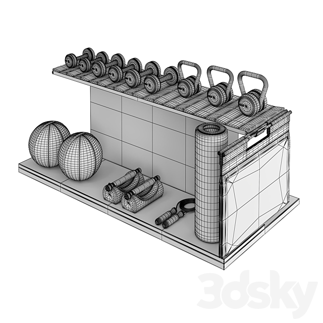 PENT luxury fitness equipment part 2 3DS Max Model - thumbnail 6