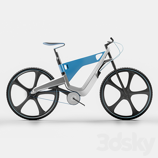 peugeot bike 3DS Max Model - thumbnail 2