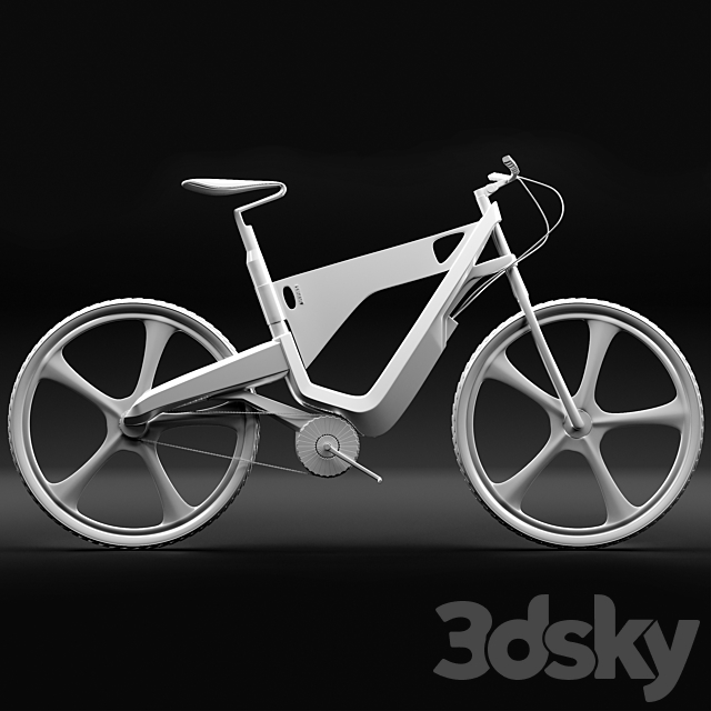 peugeot bike 3DS Max Model - thumbnail 5