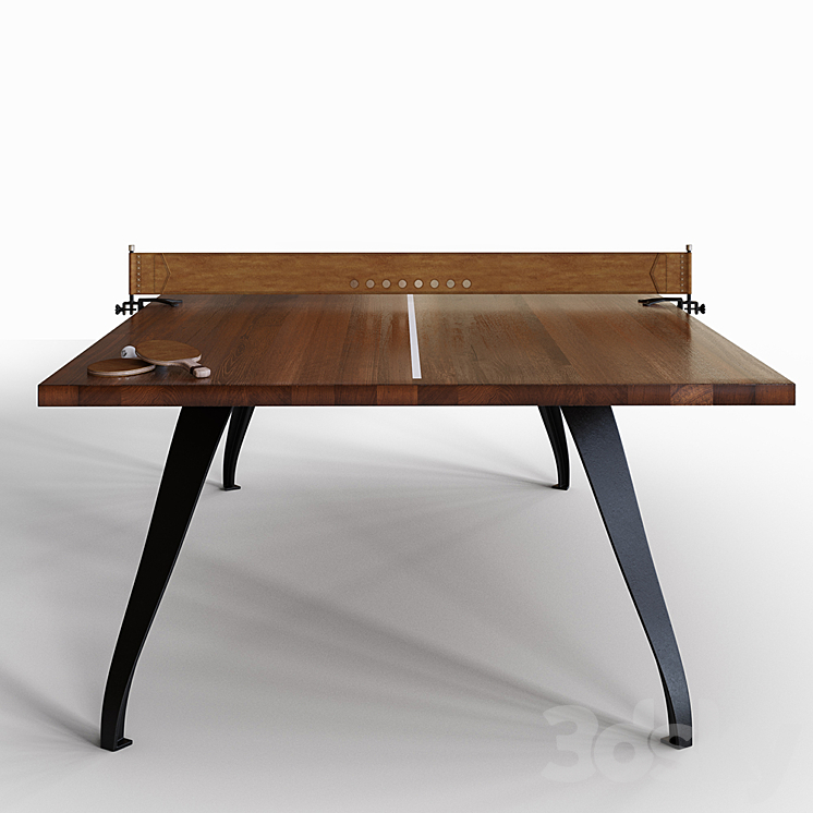 Ping pong table PING PONG TABLE – BURNT UMBER 3DS Max - thumbnail 2