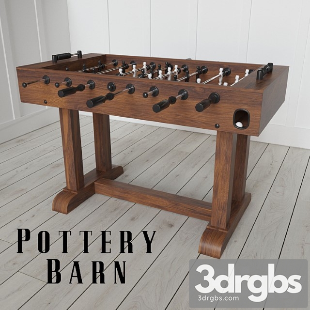 Pottery barn foosball table 3dsmax Download - thumbnail 1