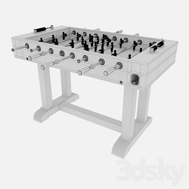 POTTERY BARN FOOSBALL TABLE 3DSMax File - thumbnail 3