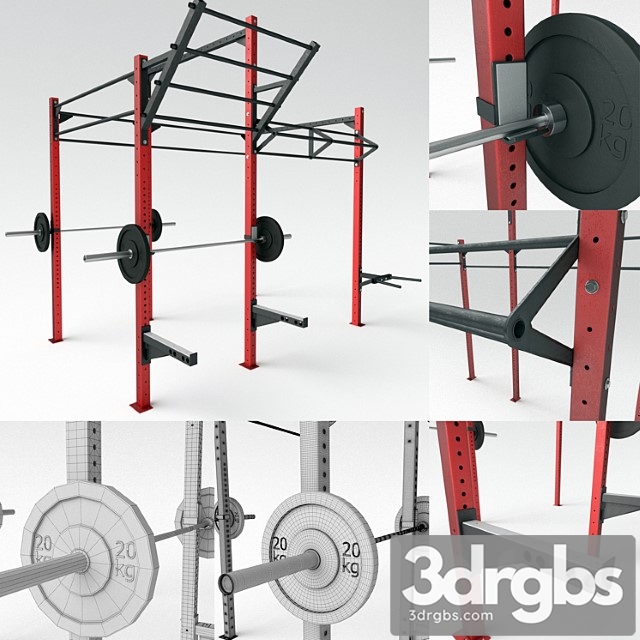 Power frame for crossfit 3dsmax Download - thumbnail 1