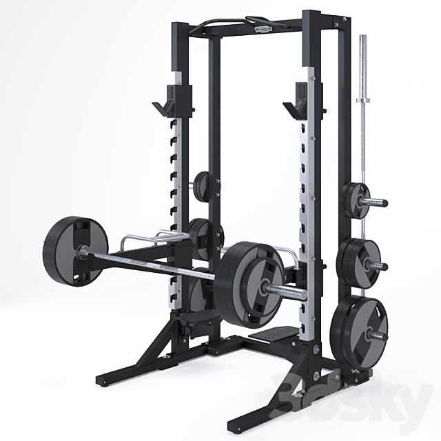 PURE STRENGTH – OLYMPIC HALF RACK 3DSMax File - thumbnail 1