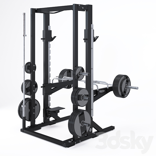 PURE STRENGTH – OLYMPIC HALF RACK 3DSMax File - thumbnail 2