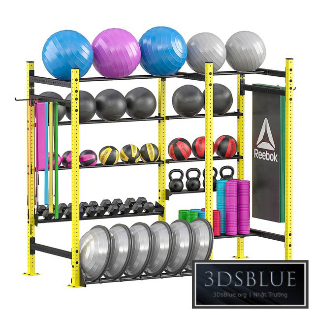 Rack for sports equipment 3DS Max - thumbnail 3