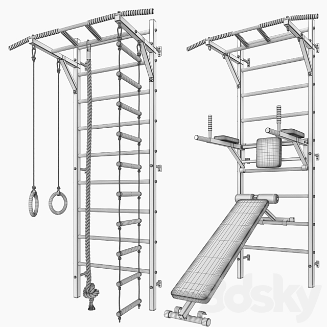 Record Monolith wall bars set 1 3DSMax File - thumbnail 5