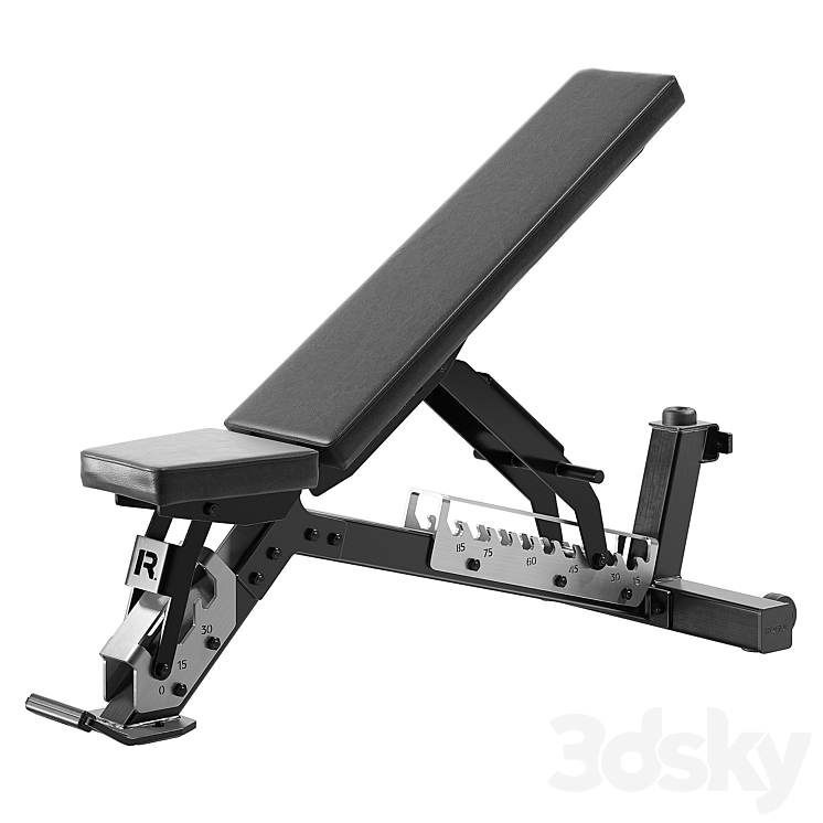 Rogue Adjustable Bench 3DS Max Model - thumbnail 1