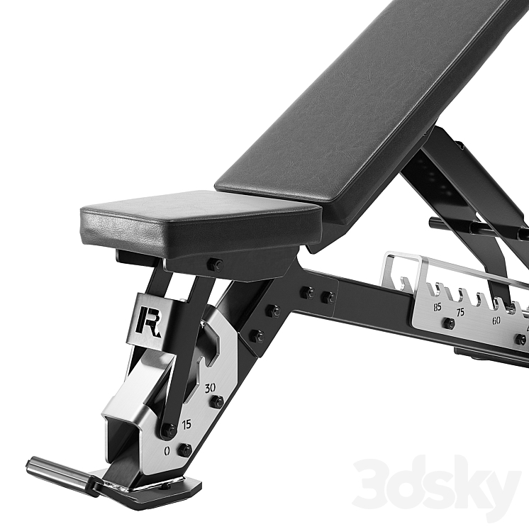 Rogue Adjustable Bench 3DS Max Model - thumbnail 2