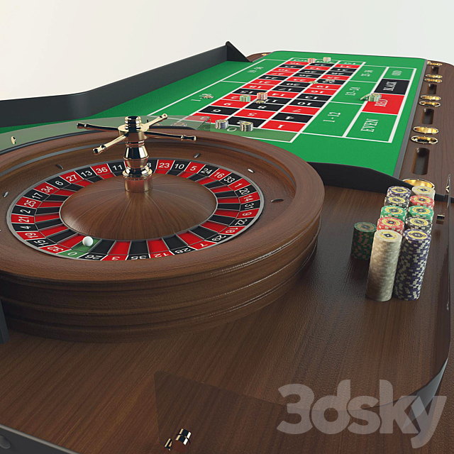 Roulette 3DS Max Model - thumbnail 2