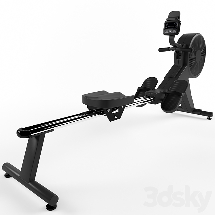 Rowing Machine 3DS Max Model - thumbnail 2