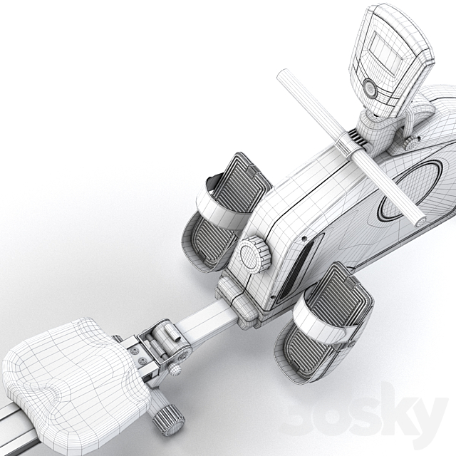 Rowing machine Xterra ERG 200 3DSMax File - thumbnail 6