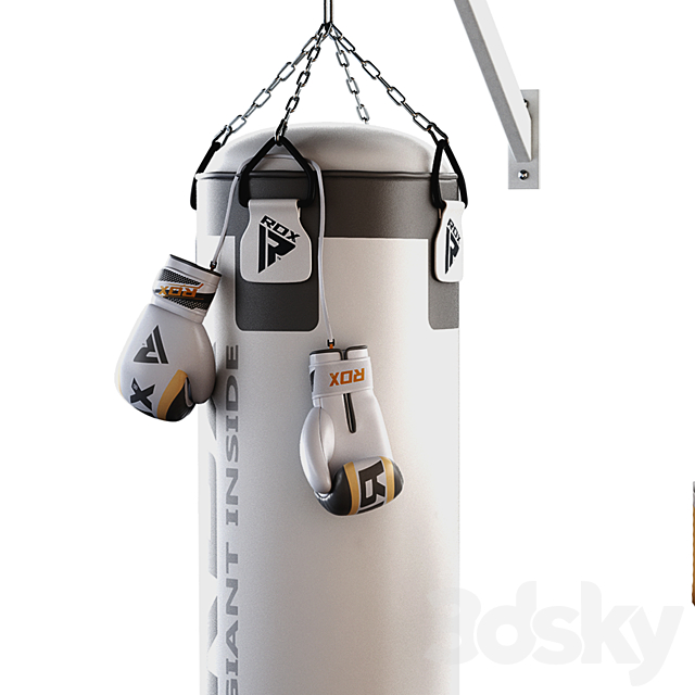 Set Punching bag and gloves from ROX_2 3DS Max Model - thumbnail 2