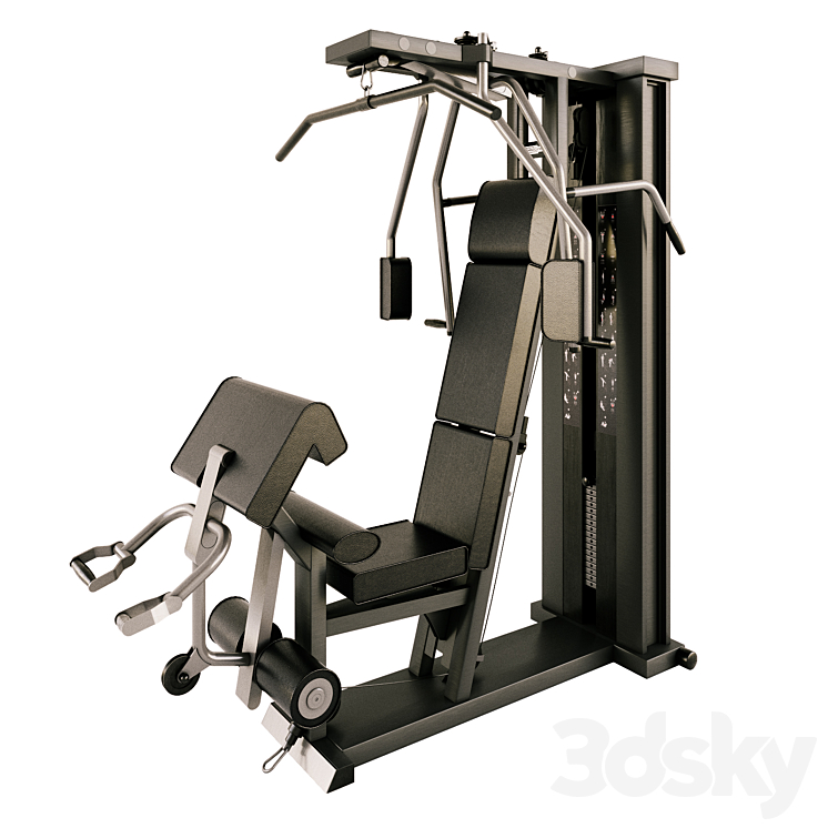 Simulator Technogym 3DS Max Model - thumbnail 1