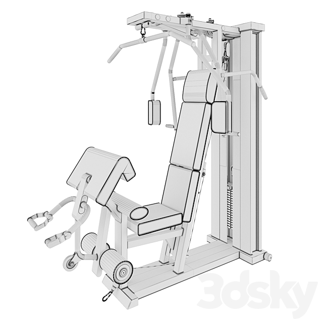 Simulator Technogym 3DS Max Model - thumbnail 3