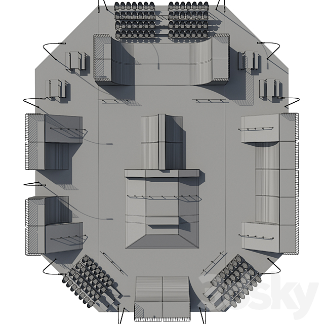 Skate park 3DS Max Model - thumbnail 7