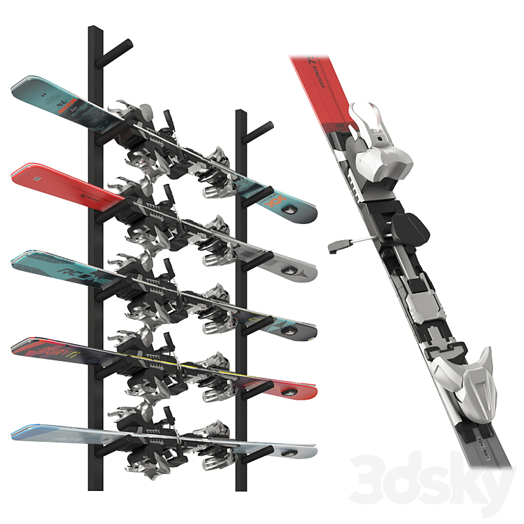 Skis Kit 3DS Max - thumbnail 1