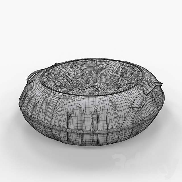 Sled tubing 3DS Max Model - thumbnail 4