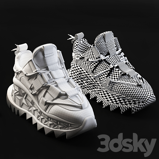 Sneakers PULL LUX 3DS Max Model - thumbnail 3