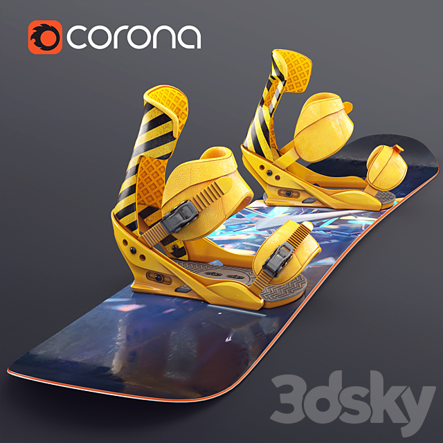 Snowboard 3ds Max - thumbnail 1