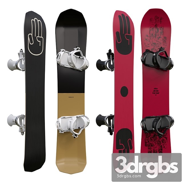 Snowboards bataleon 3dsmax Download - thumbnail 1