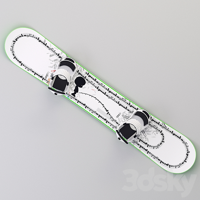 snowbord 3ds Max - thumbnail 1