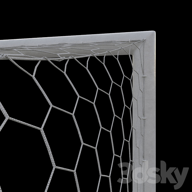 Soccer goal 3DS Max Model - thumbnail 3