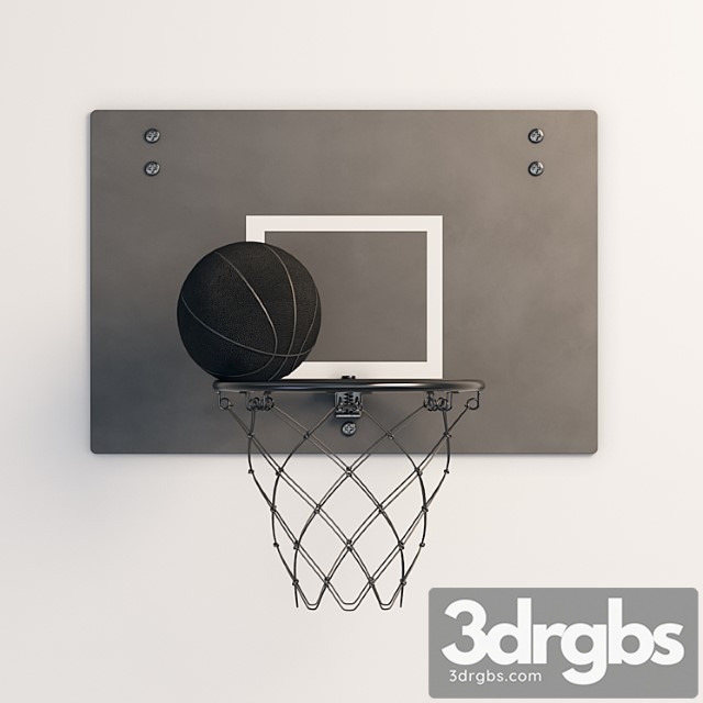 Spanst basketball hoop and ball (ikea) 3dsmax Download - thumbnail 1