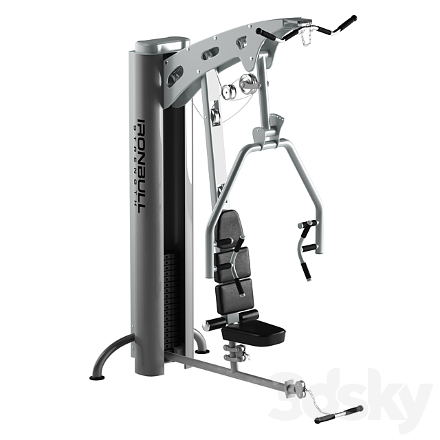 Sport gym equipment 3DS Max Model - thumbnail 3