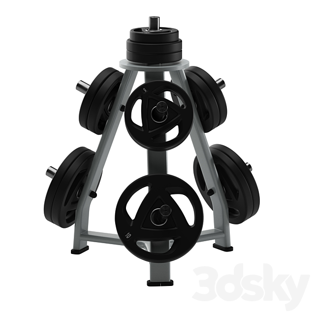 Sport gym equipment 3DS Max Model - thumbnail 5