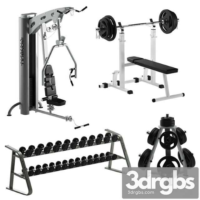 Sport Gym Equipment 3dsmax Download - thumbnail 1