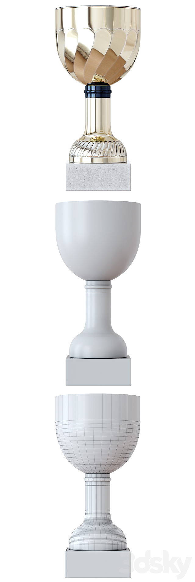 Sports awards and cups. Decor 3DSMax File - thumbnail 4