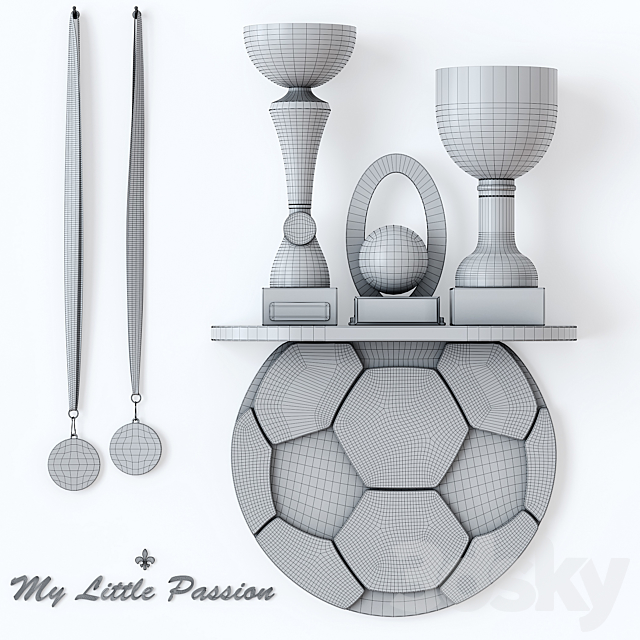 Sports awards and cups. Decor 3DSMax File - thumbnail 7