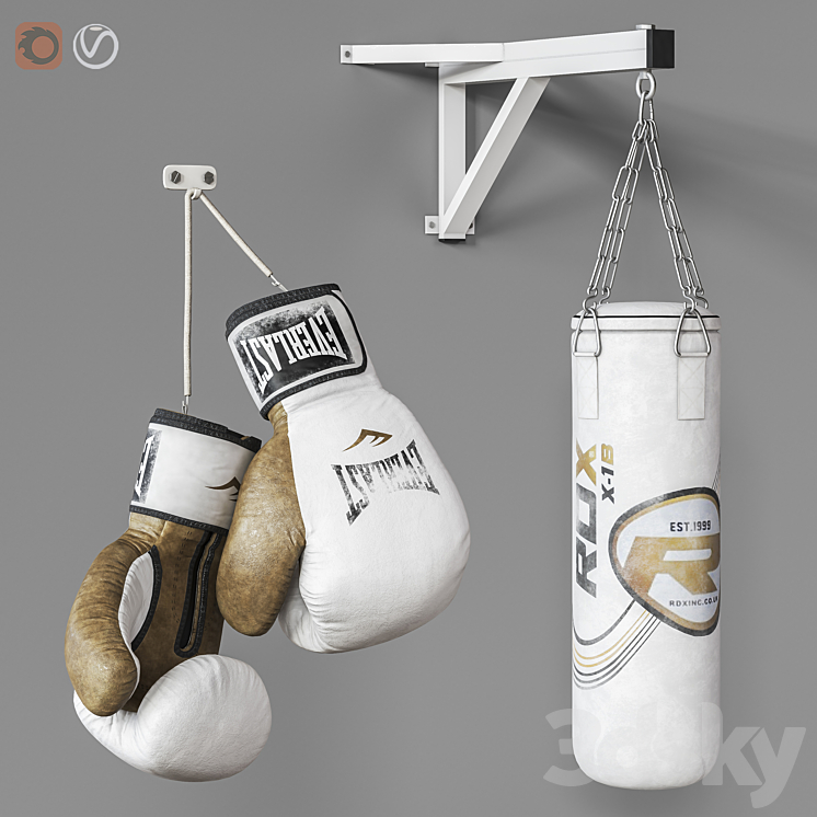 Sports boxing set 3DS Max - thumbnail 1