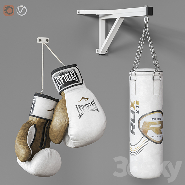 Sports boxing set 3DS Max Model - thumbnail 1